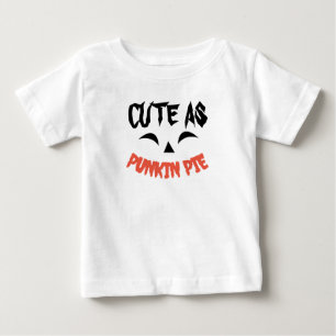Niedlich als Pumpkin Pie Halloween Kleinkind T-Shi Baby T-shirt