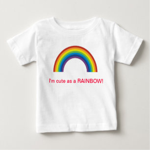 NIEDLICH ALS REGENBOGEN BABY T-SHIRT