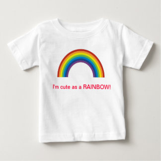 NIEDLICH ALS REGENBOGEN BABY T-SHIRT
