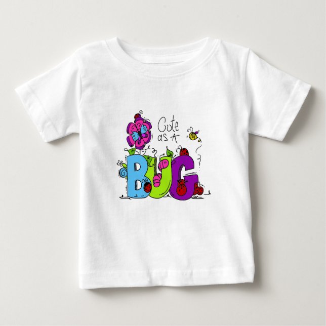 Niedlich als Wanze Baby T-shirt (Vorderseite)