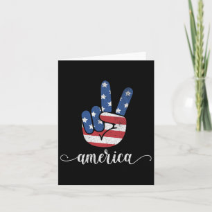 Niedlich America Peace Patriotic American Flag USA Karte