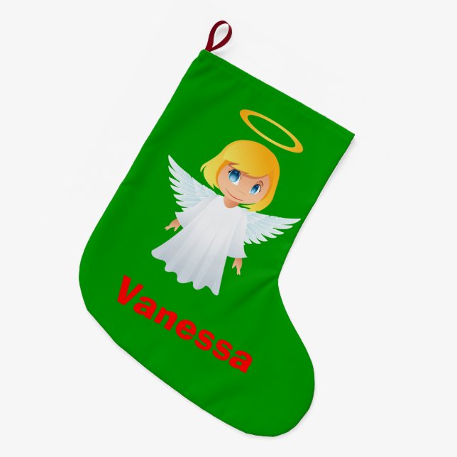 Niedlich Angel Kids Weihnachts-Strumpf Großer Weihnachtsstrumpf (Vorderansicht (hängend))