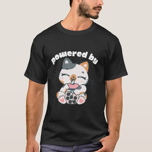 Niedlich angetrieben von Boba Bubble Milk Tee Anim (Vorderseite)