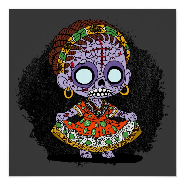 Niedlich Angolan Zombie Poster (Vorderseite)