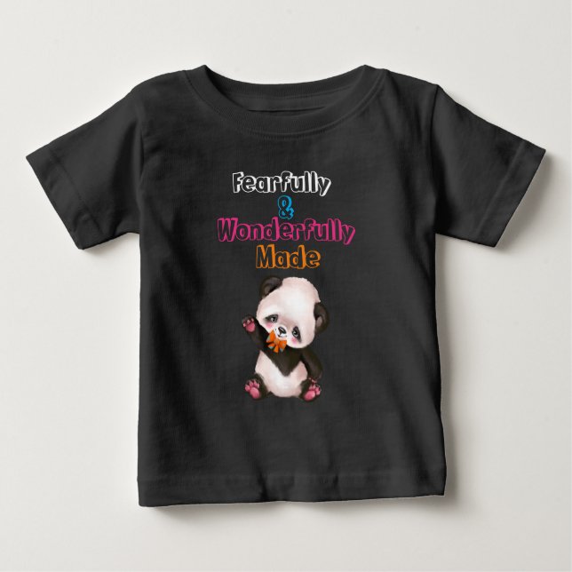 Niedlich ängstlich und wunderbar gemacht baby t-shirt (Vorderseite)