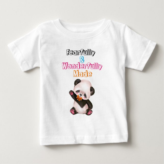 Niedlich ängstlich und wunderbar gemacht baby t-shirt (Vorderseite)