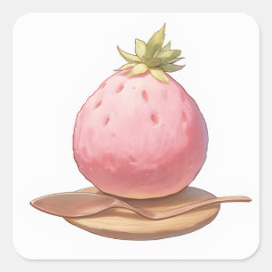 Niedlich Anime-Aufkleber Quadratischer Aufkleber