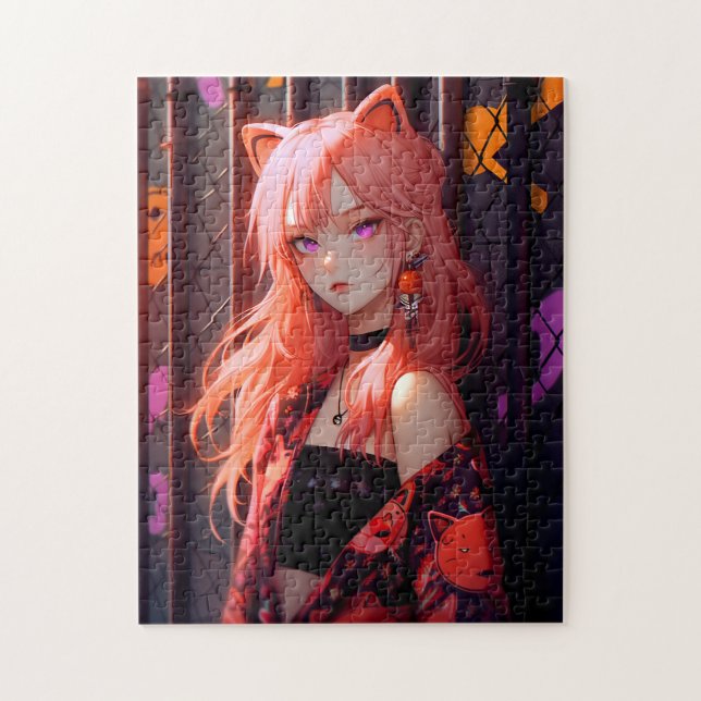 Niedlich Anime Catgirl Puzzle (Vertikal)