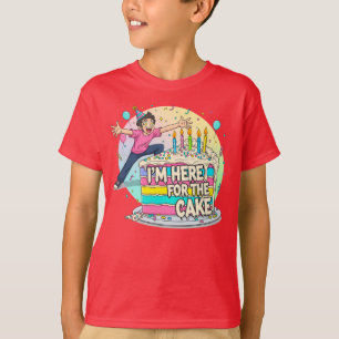 Niedlich Anime Eyes Geburtstagskuchen Lover T-Shirt