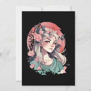 Niedlich Anime Girl Einladung