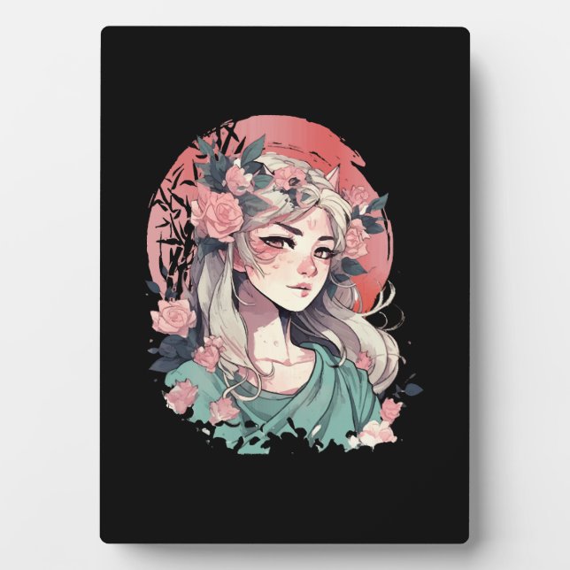 Niedlich Anime Girl Fotoplatte (Vorderseite)