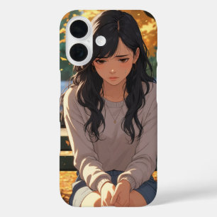 Niedlich Anime Girl iPhone 16 Case - Stilvolles Pr