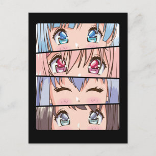 Niedlich Anime Girl Japan Comic Manga Anime Postkarte