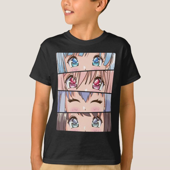 Niedlich Anime Girl Japan Comic Manga Anime T-Shirt (Vorderseite)