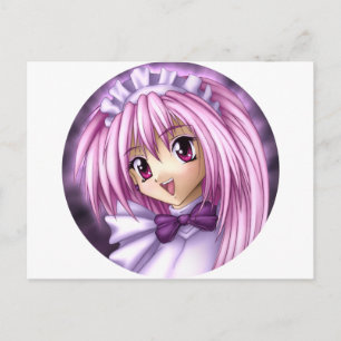 Niedlich Anime Girl Maid Postkarte