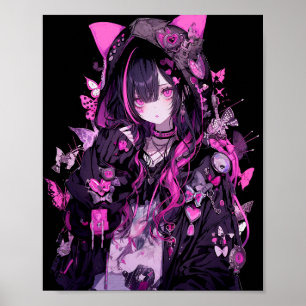 Niedlich Anime Goth Girl Poster