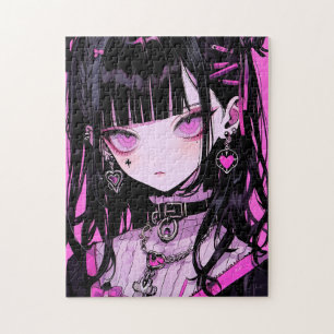 Niedlich Anime Goth Girl Puzzle