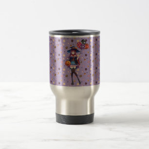 Niedlich Anime Halloween Hexe Reisebecher