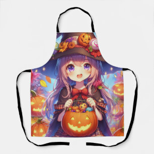 Niedlich Anime Halloween Hexe Schürze