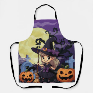 Niedlich Anime Halloween Hexe Schürze