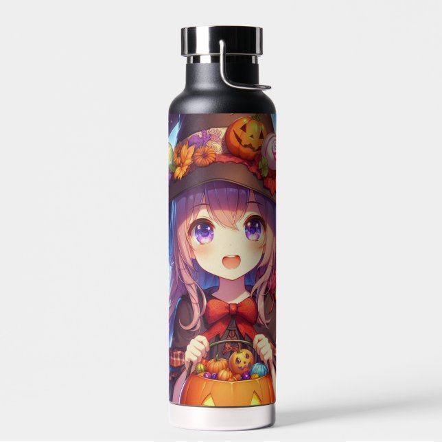 Niedlich Anime Halloween Hexe Trinkflasche (Links)