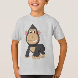 Niedlich animierter Gorilla T-Shirt