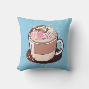 Niedlich animierter Hot Chocolate Marshmallows Car Kissen