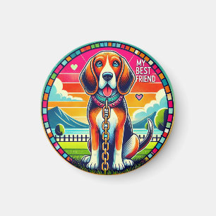 Niedlich animierter Hund Magnet