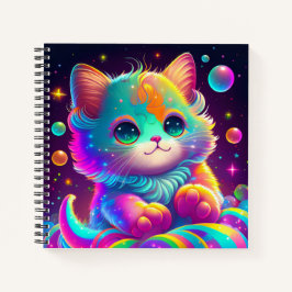 Niedlich animiertes Cat Sketchbook-Notebook Notizbuch