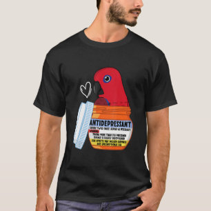 Niedlich Antidepressiv Papagei I Eclectus weiblich T-Shirt