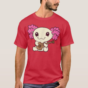 Niedlich Aolotl Playing Guitar Liebe Aolotls T-Shirt