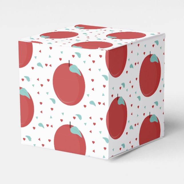 Niedlich Apple Confetti Geburtstagspartei Geschenkschachtel (Vorderseite)