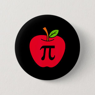 Niedlich Apple Pie Happy Pi Day Mathematiker Button