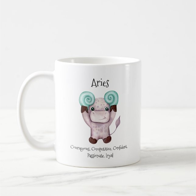Niedlich Aries Ram Kaffeetasse (Links)