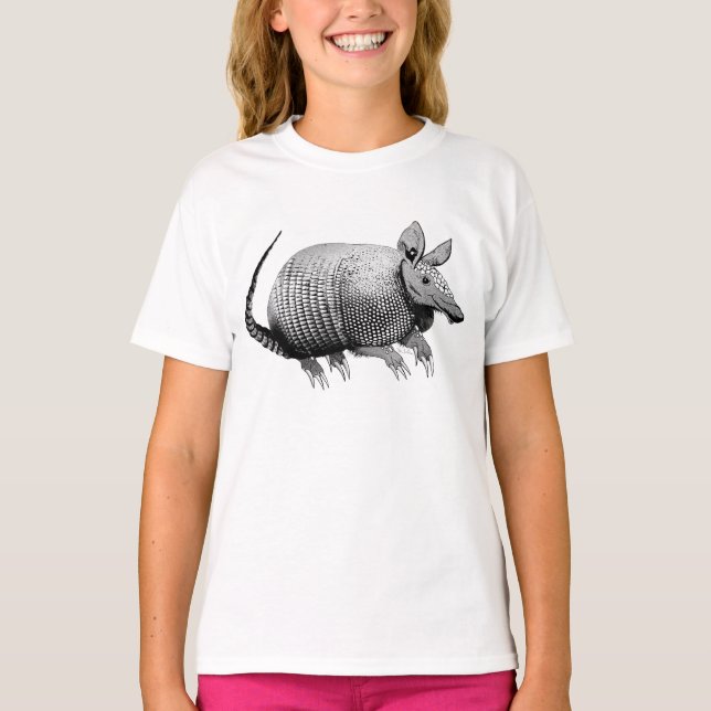 Niedlich Armadillo T-Shirt (Vorderseite)