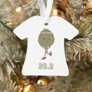 Niedlich Artichoke Marathon Runer Ornament