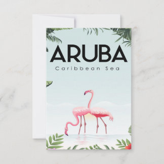 niedlich Aruba RSVP Karte