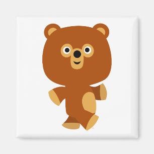 Niedlich Assertive Cartoon Bärenmagnet Magnet