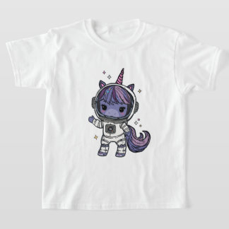 Niedlich Astro Unicorn T - Shirt