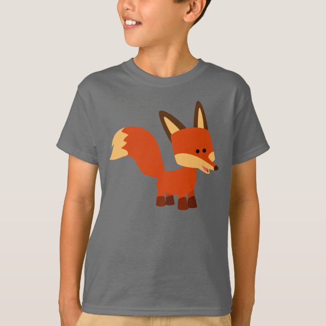 Niedlich Astute Cartoon Fox Children T - Shirt (Vorderseite)
