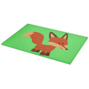Niedlich Astute Cartoon Fox Cutting Board Schneidebrett