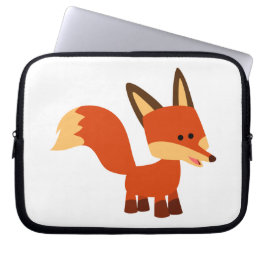 Niedlich Astute Cartoon Fox Laptop Sleeve