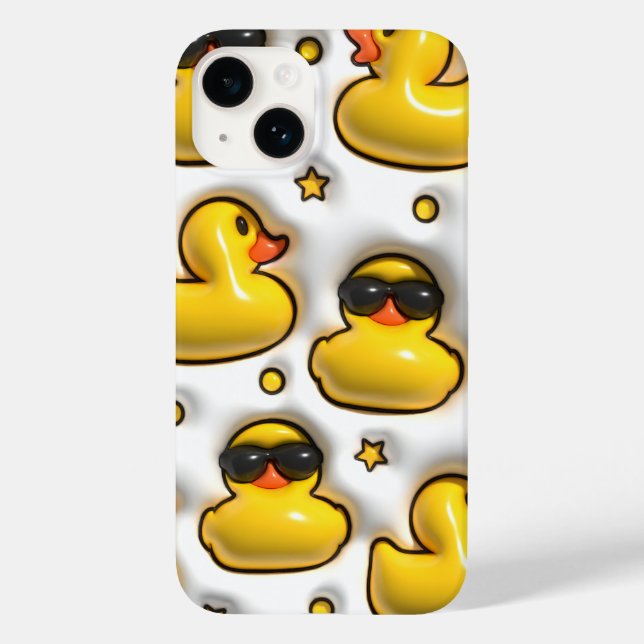 Niedlich Aufblasbare Gummi-Ente Case-Mate iPhone Hülle (Rückseite)