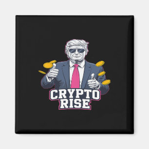 Niedlich. Aufstieg von Bitcoin Trump zum Mondbullr Magnet