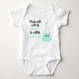 Niedlich aus Liebe und Science Beaker Green Baby Strampler