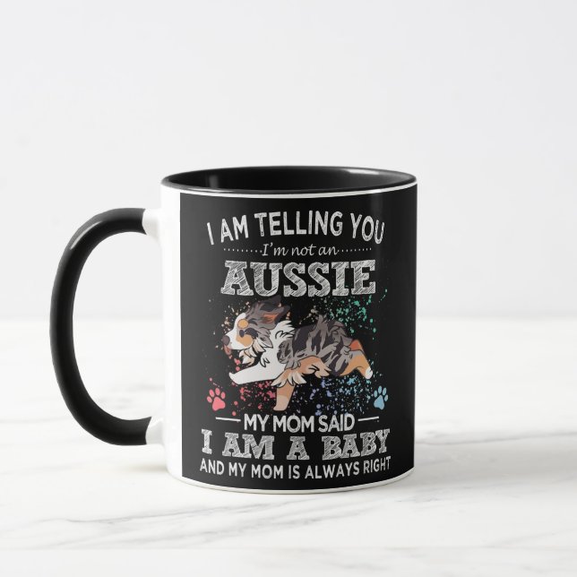 Niedlich Aussie Mama Welppy Australian Shepherd Do Tasse (Links)