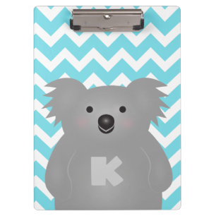 Niedlich Australia Baby Koala Bear Monogram Klemmbrett