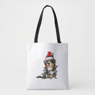 Niedlich Australian Shepherd Santa Christmas Tree