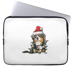 Niedlich Australian Shepherd Santa Christmas Tree Laptopschutzhülle