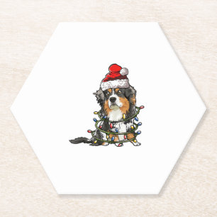 Niedlich Australian Shepherd Santa Christmas Tree  Untersetzer